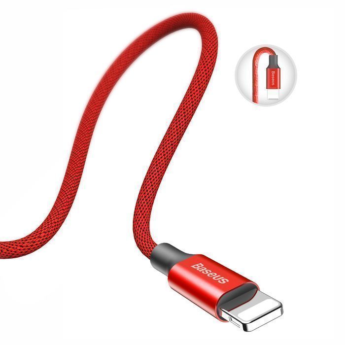 Baseus Kabel Yiven Usb - Lightning 1,2 M 2A Czerwony