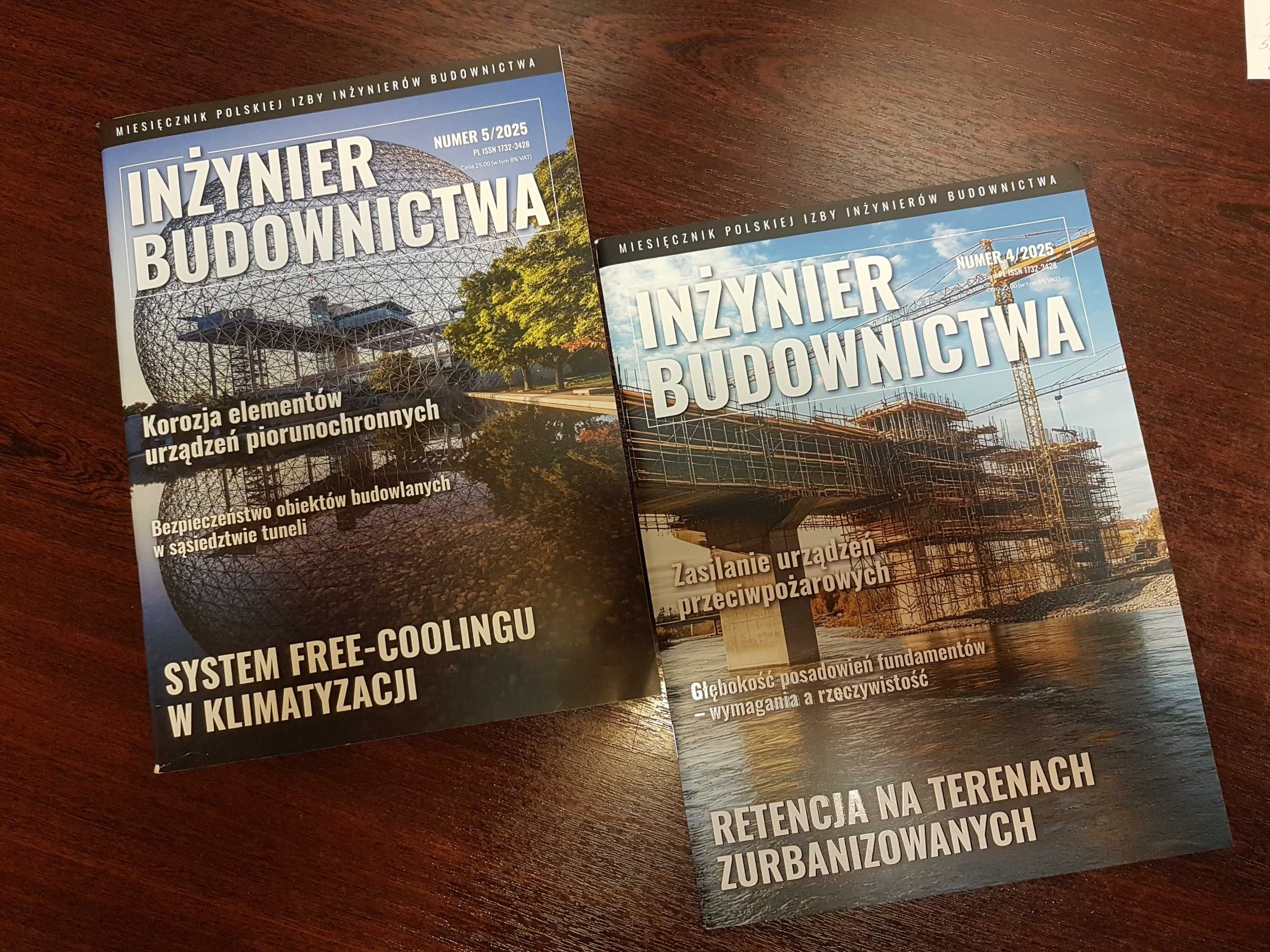 Inżynier budownictwa numer 4 i 5 miesiecznik czasopismo gazeta