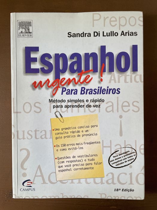 Livro Espanhol Urgente! para Brasileiros | Novo