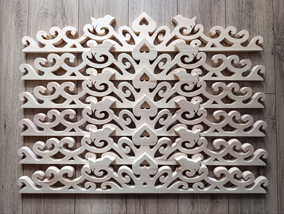 Nadokienniki drewniane ptaszki WZÓR 1, podlaskie zdobienia domów