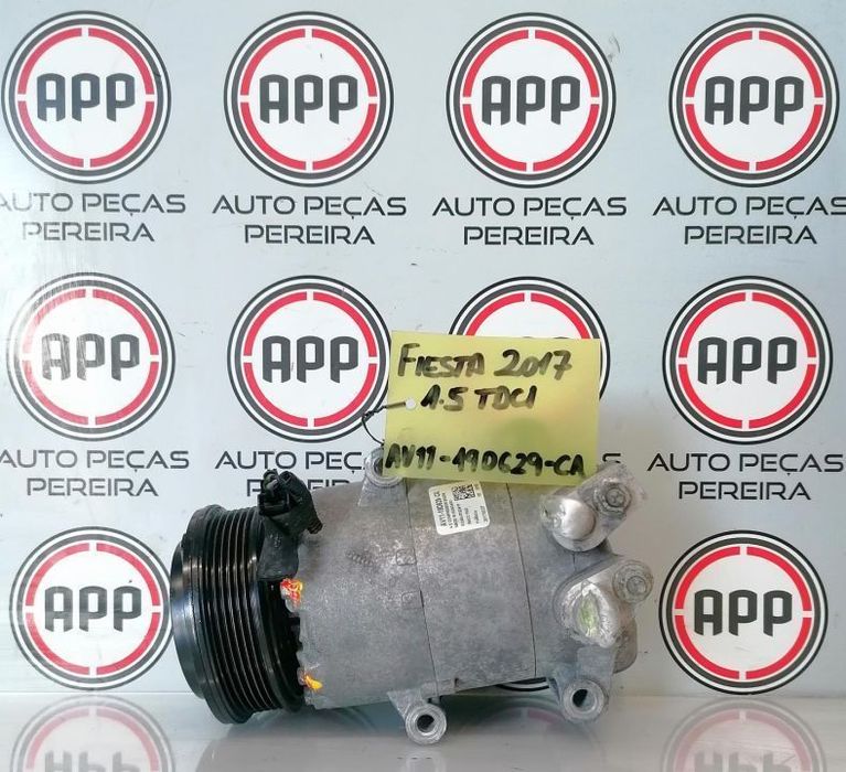 Compressor ar condicionado Ford Fiesta 1.5 TDCI 2017, referência  AV11-190D629-CA