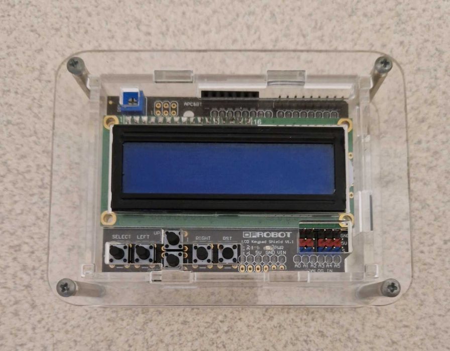 Arduino DFRobot LCD Keypad Shield v1.1 + Obudowa
