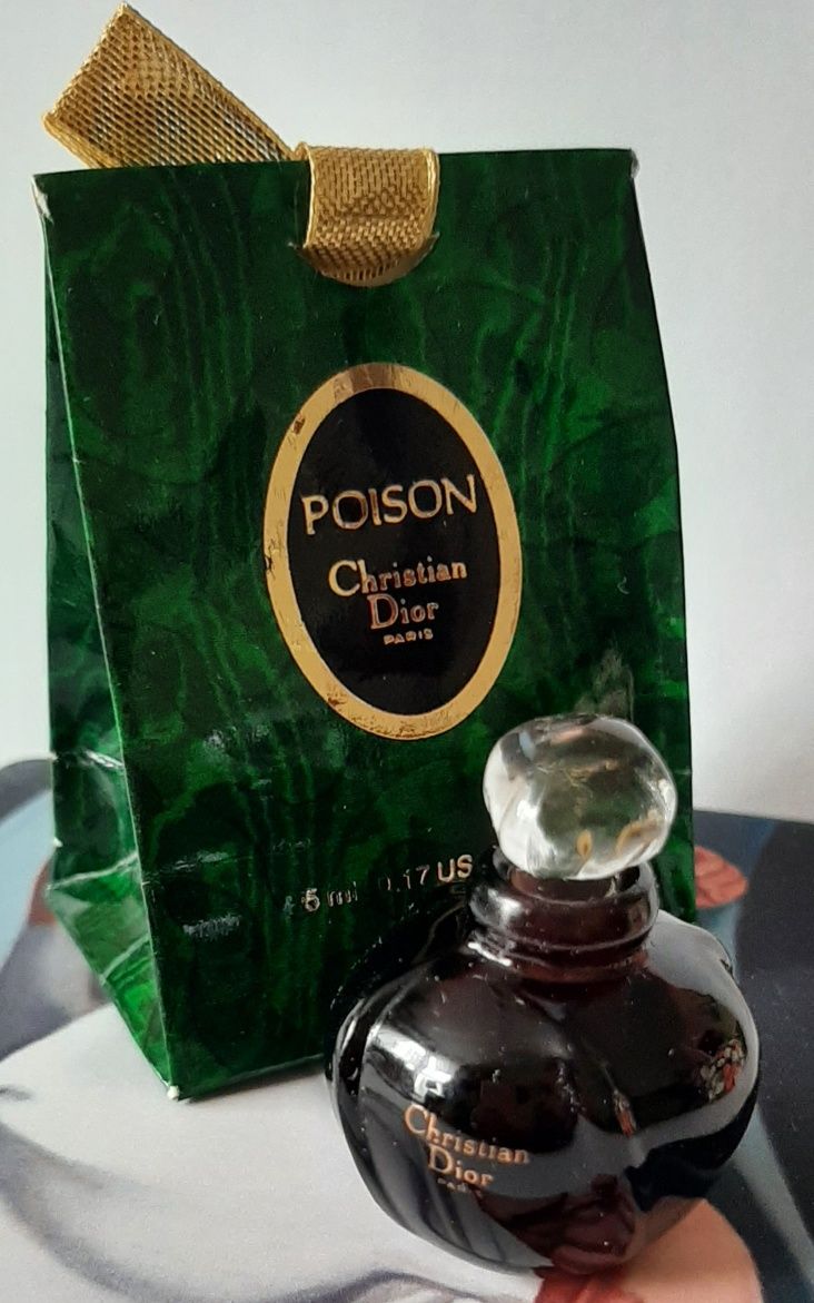 Dior Poison esprit de parfum 5 ml, miniatura vintage,