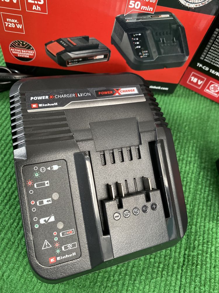 Шуруповерт безщітковий ударний Einhell TP-CD 18/80 Li-i BL Kit 2.5 Ah