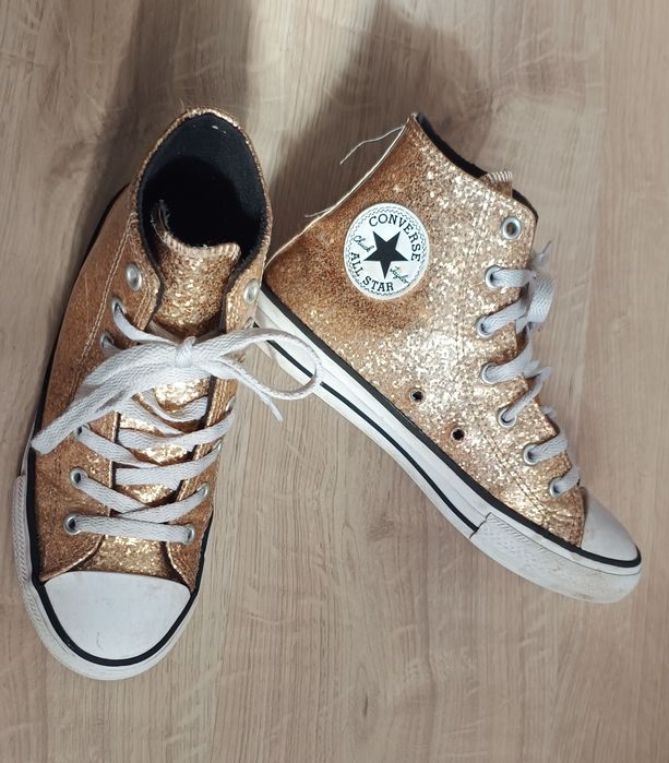 Buty trampki złote Converse