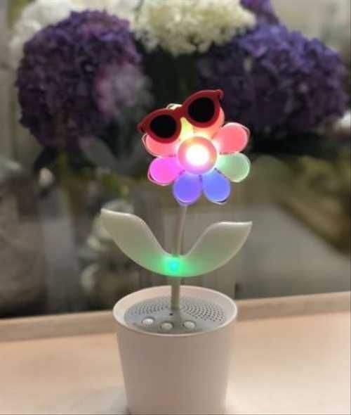 Портативная USB колонка Цветок - подарок на день Влюбленных и 8 Марта