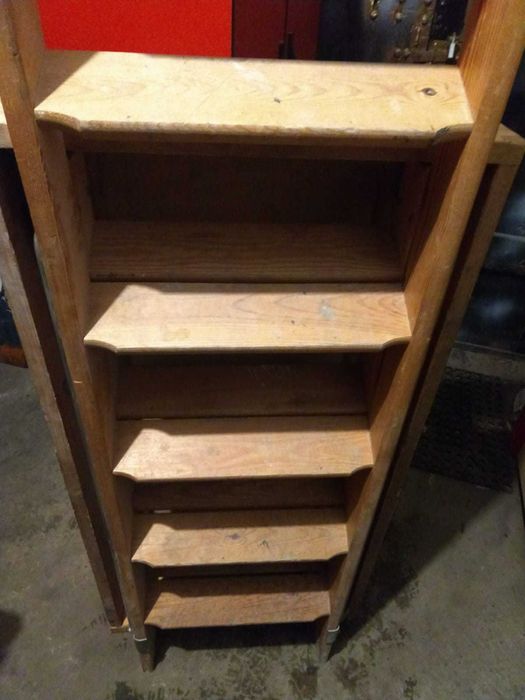 Drewniane, składane schody strychowe. Produkt używany