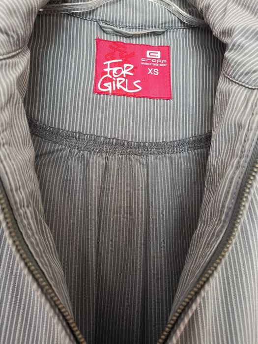 Kurtka XS damska szara wiosenna bez podszewki