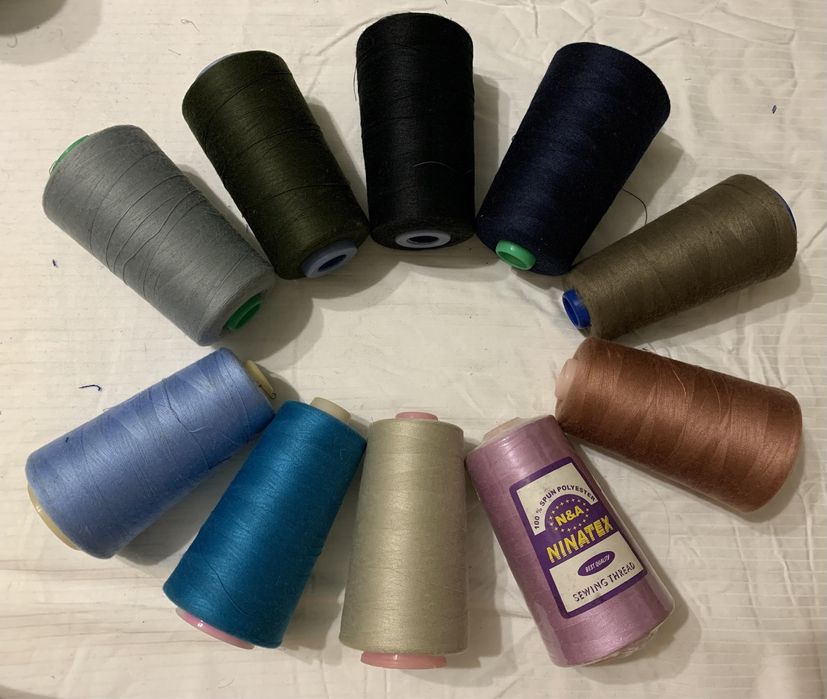 Швейные нитки Ninatex brand 40/2 50/2 Polyran Spyn Poly