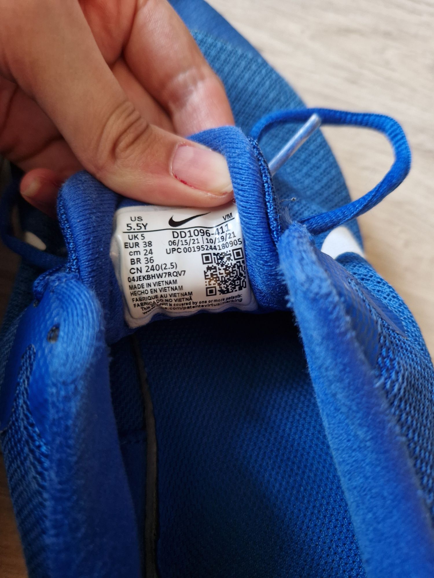 Niebieskie buty Nike 38