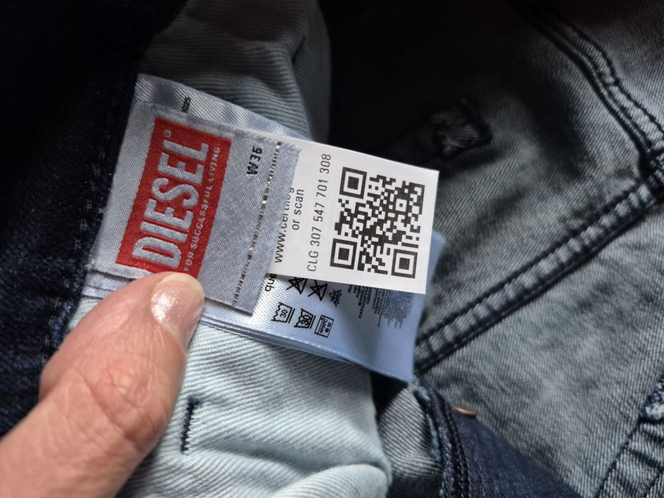 Jeansy Męskie Diesel Tepphar Skinny W36 L32