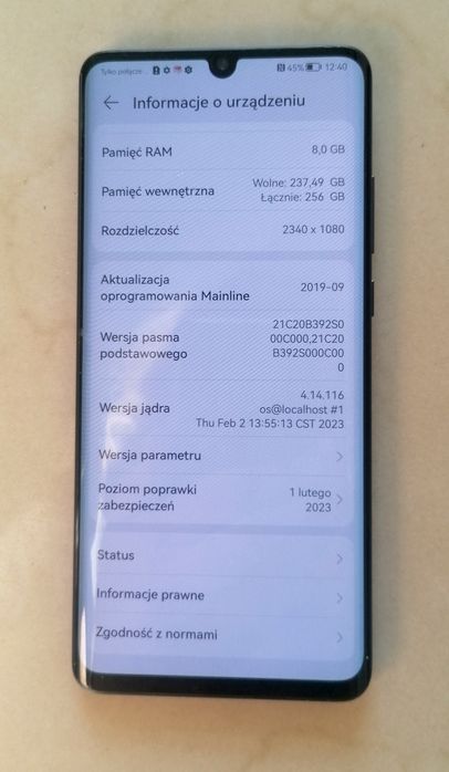 Huawei P30 PRO 8GB 256MB