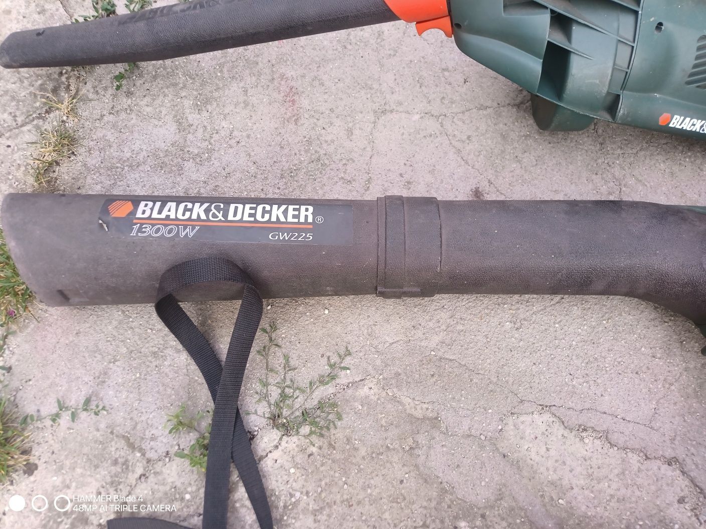 Dmuchawa odkurzacz do liści black decker 1300w gw225