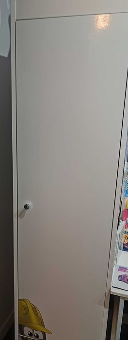 Szafa/ słupek z szufladą do pokoju dziecięcego z koparką/ Warszawa