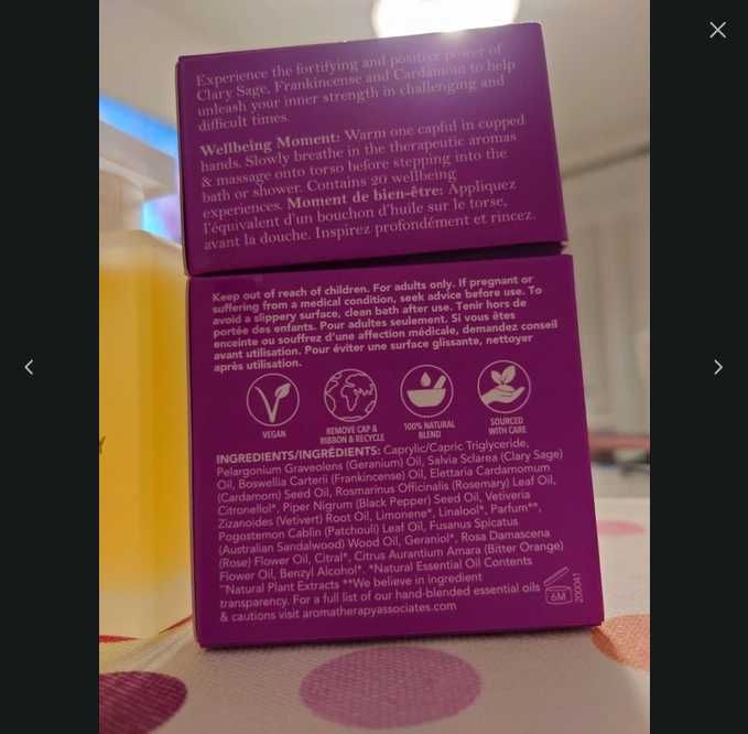 Olejek do kąpieli Aromatherapy associates Aromaterapia