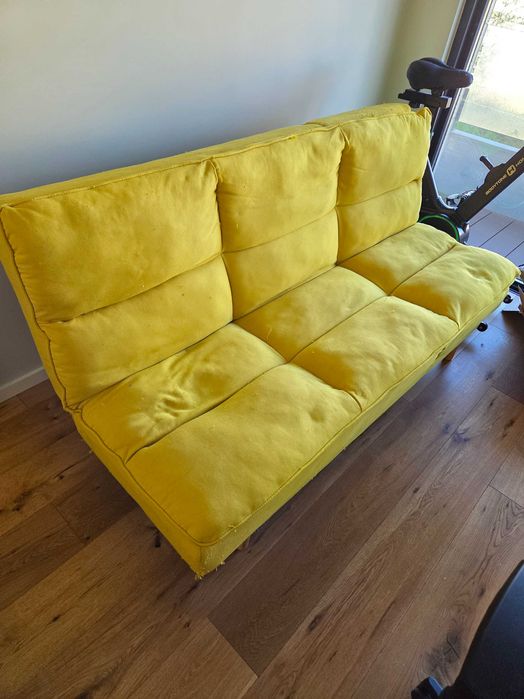 Sofa cama amarelo sklum