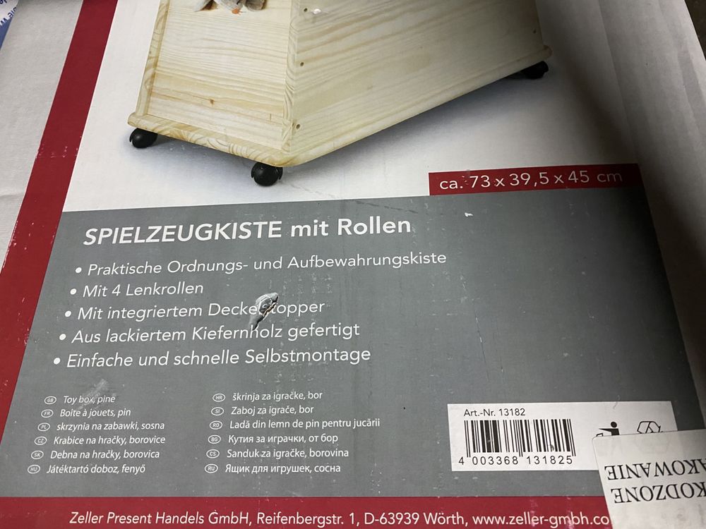 Skrzynia do przechowywania, organizer z pokrywą, 130 l, ZELLER