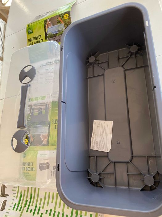 skrzynka do sadzenia BEZ NÓŻEK grządka z pokrywą Ogród ziołowy