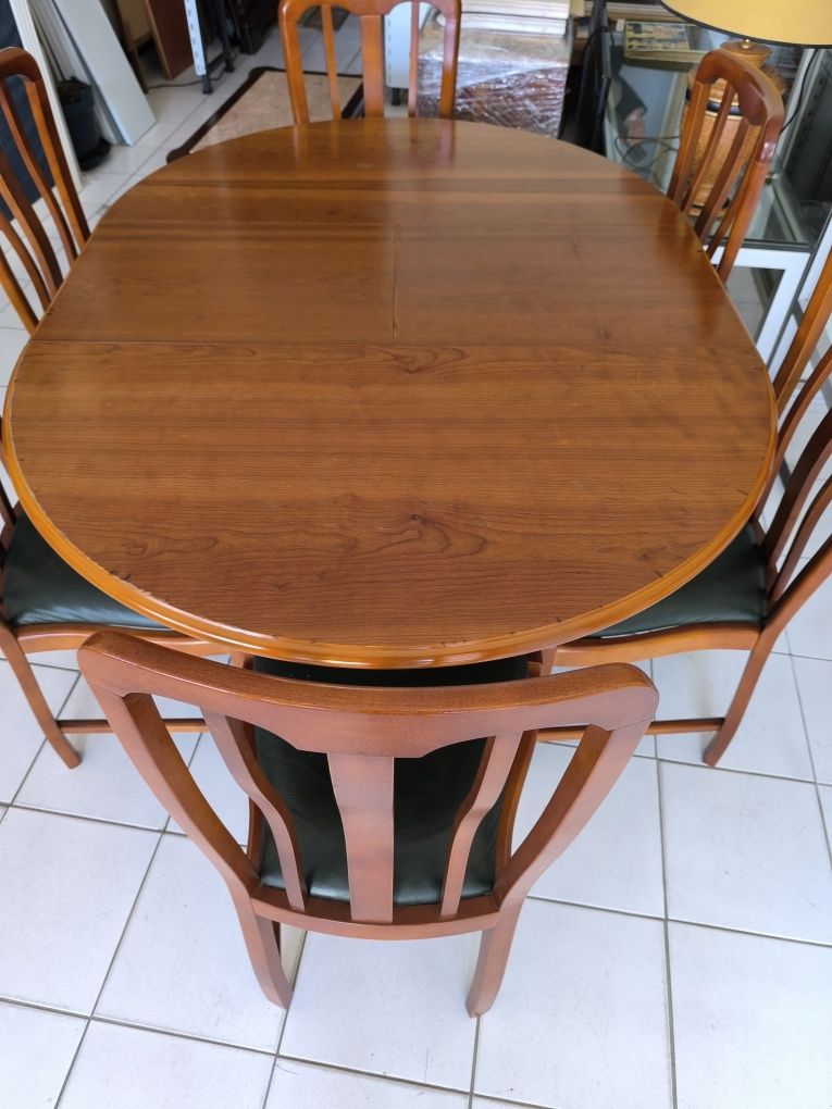 Mesa Sala Jantar Extensível com 6 Cadeiras