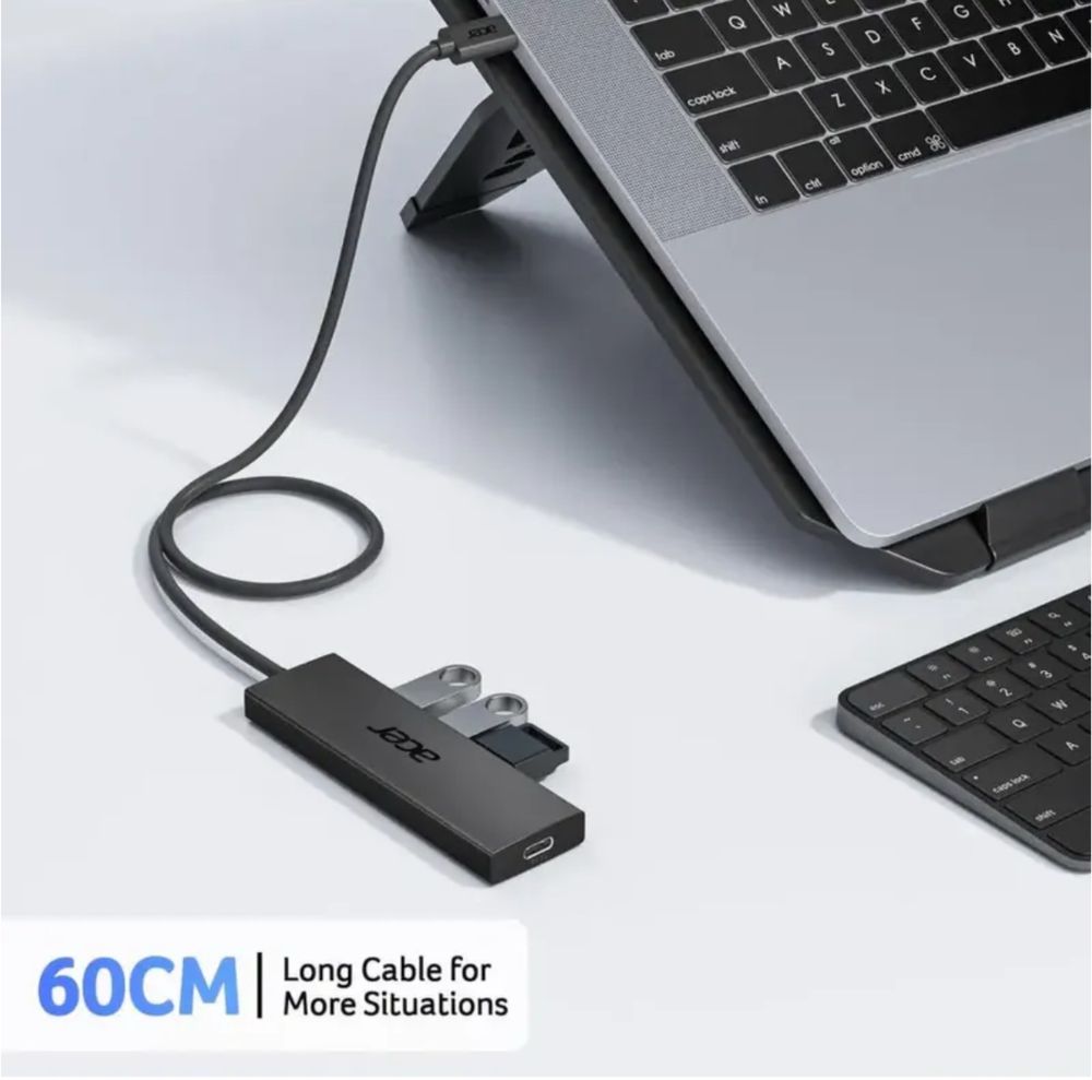 USB C ХАБ Acer 5-в-1 — Розгалужувач Type-C на 4 USB 3.0