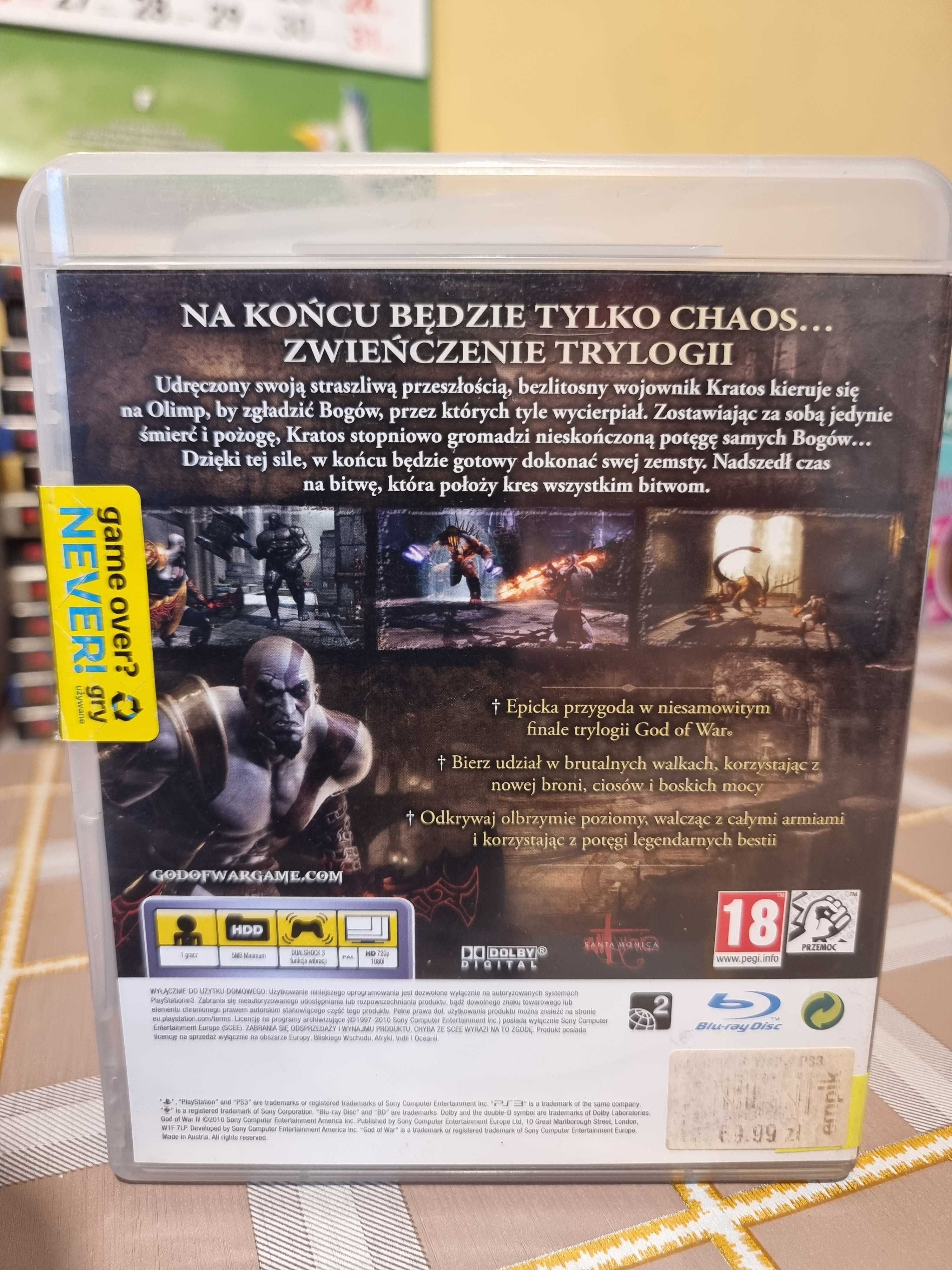 God of War III PS3 Klasyk Unikat PL SklepRetroWWA