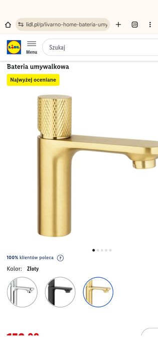 Bateria umywalkowa livarno home z funkcją oszczędzania wody w trzech k