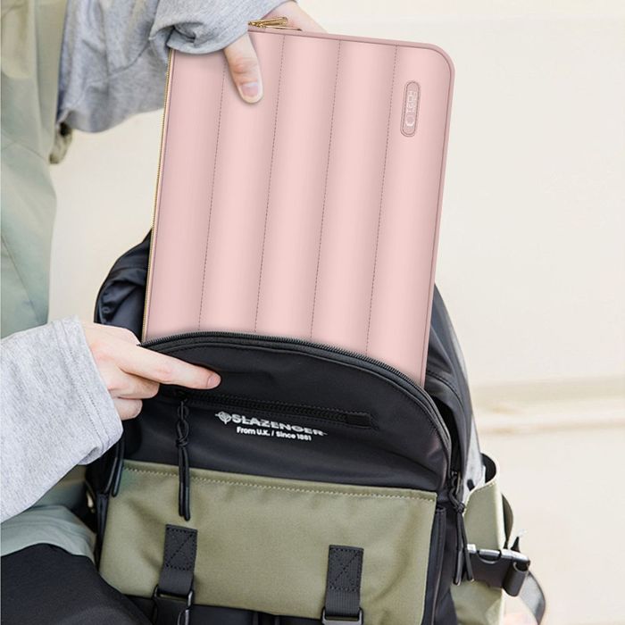 Etui Tech-Protect Puffy DO Laptopa 13-14" Różowe z Torbą
