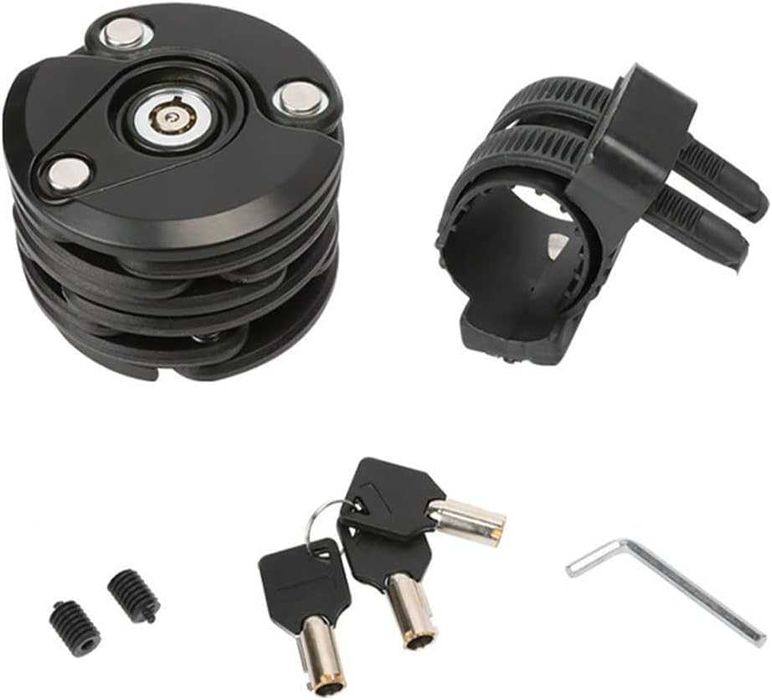 Blokada rowerowa zapięcie rowerowe do roweru składane stal solidna