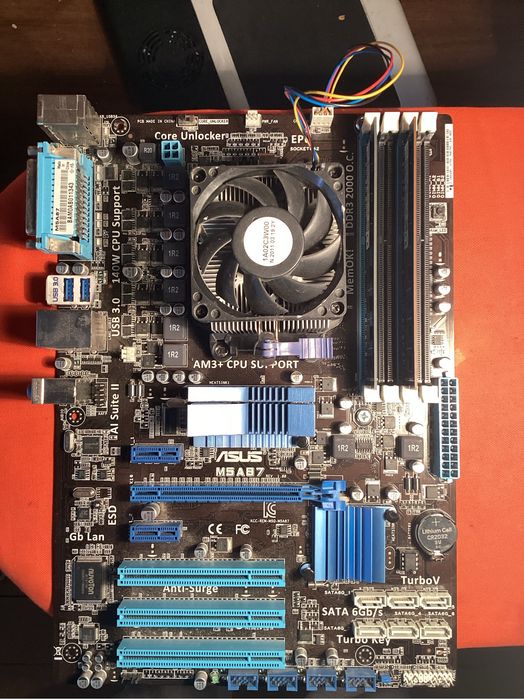 Комплект материнская плата m5a87 am3+