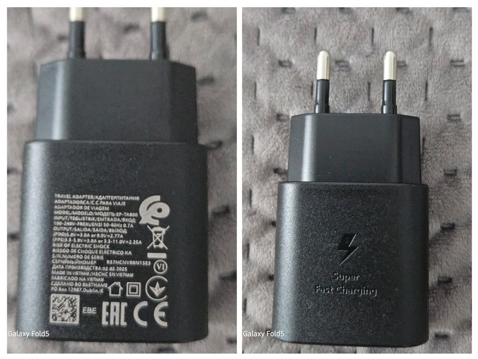 Акция! Блок і кабель для Samsung 25W USB-C з підтримкою швидкої зарядк