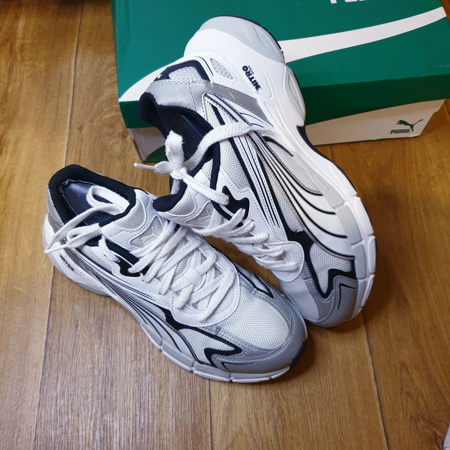 Мужские Puma Soft  running  43 ,28 см кроссовки белые 10