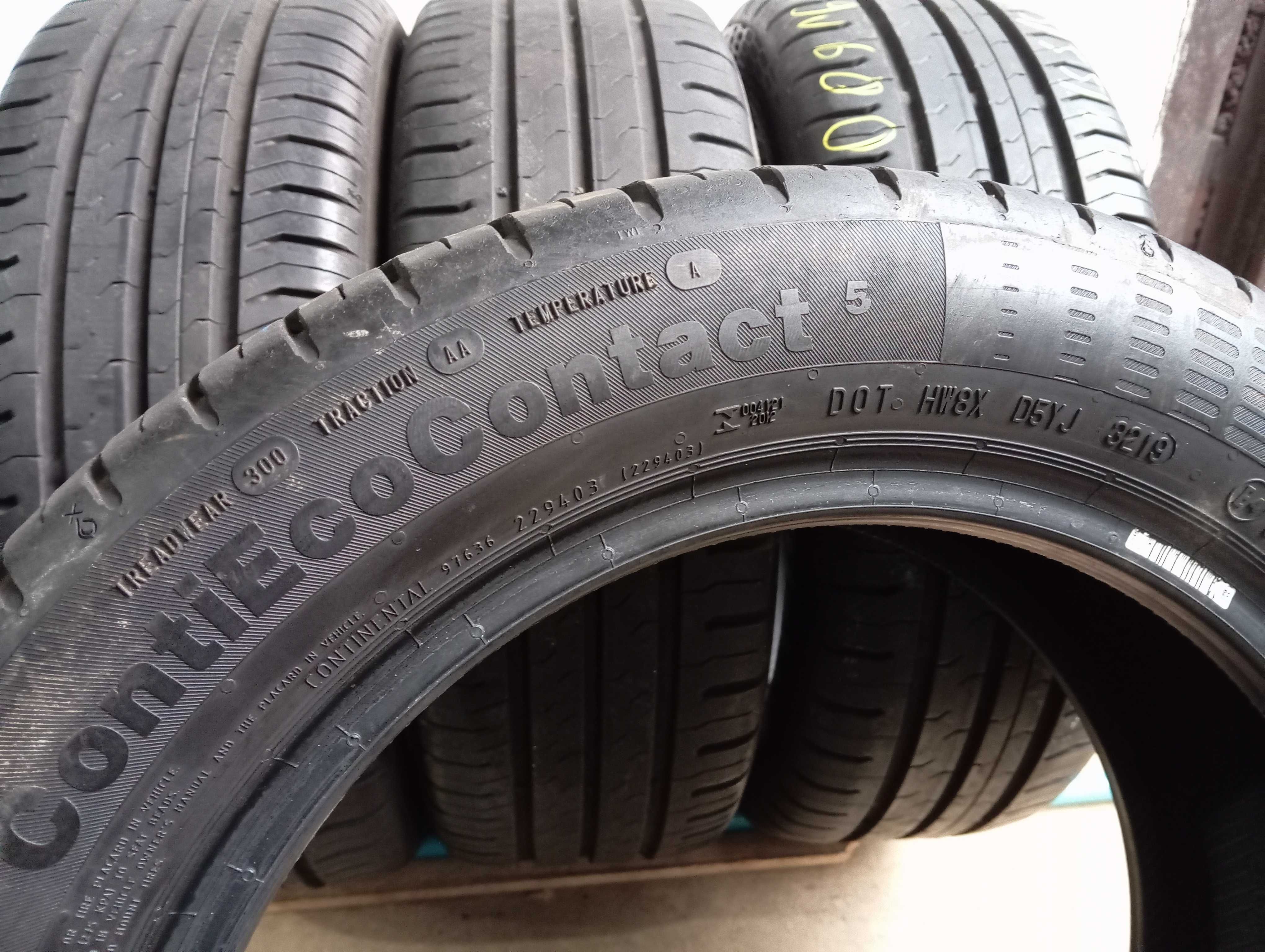 4x 185/55 R15 H 82H Continental ContiEcoContact 5 2019r 6,5mm