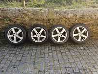 Jantes 17 5×112 Audi VW Seat Skoda Mercedes com pneus 225/50R17
Possí