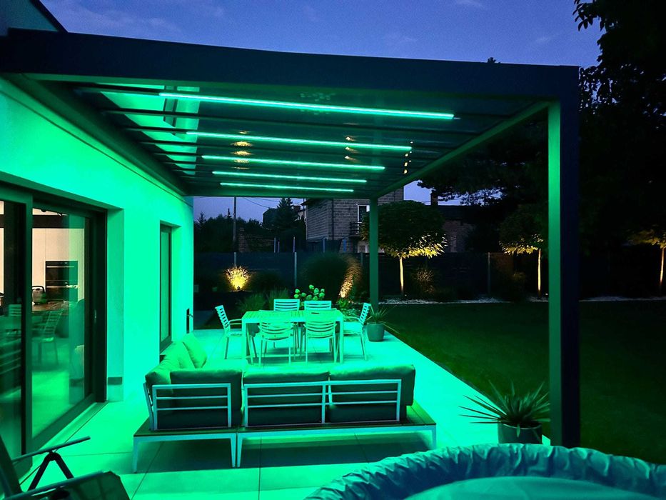 Poliwęglan lityUv2 Dymiony 6mm Włoski Pergole Wiaty Zadaszenia