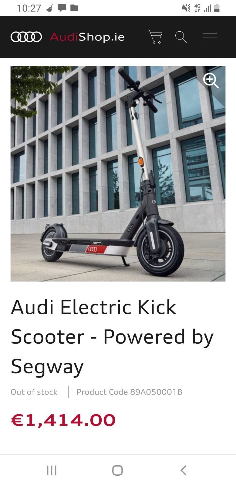 AUDI EDITION Ninebot G30d max 65км Segway xiaomi самокат електро