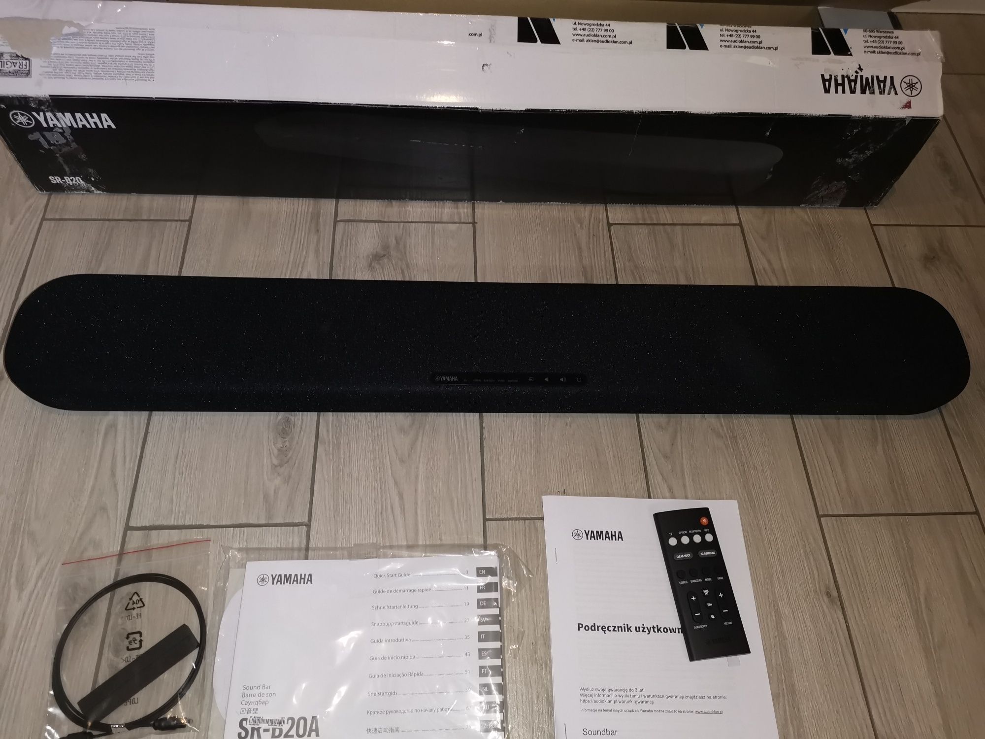 Nowy soundbar Yamaha SR-B20A 2.1 120W