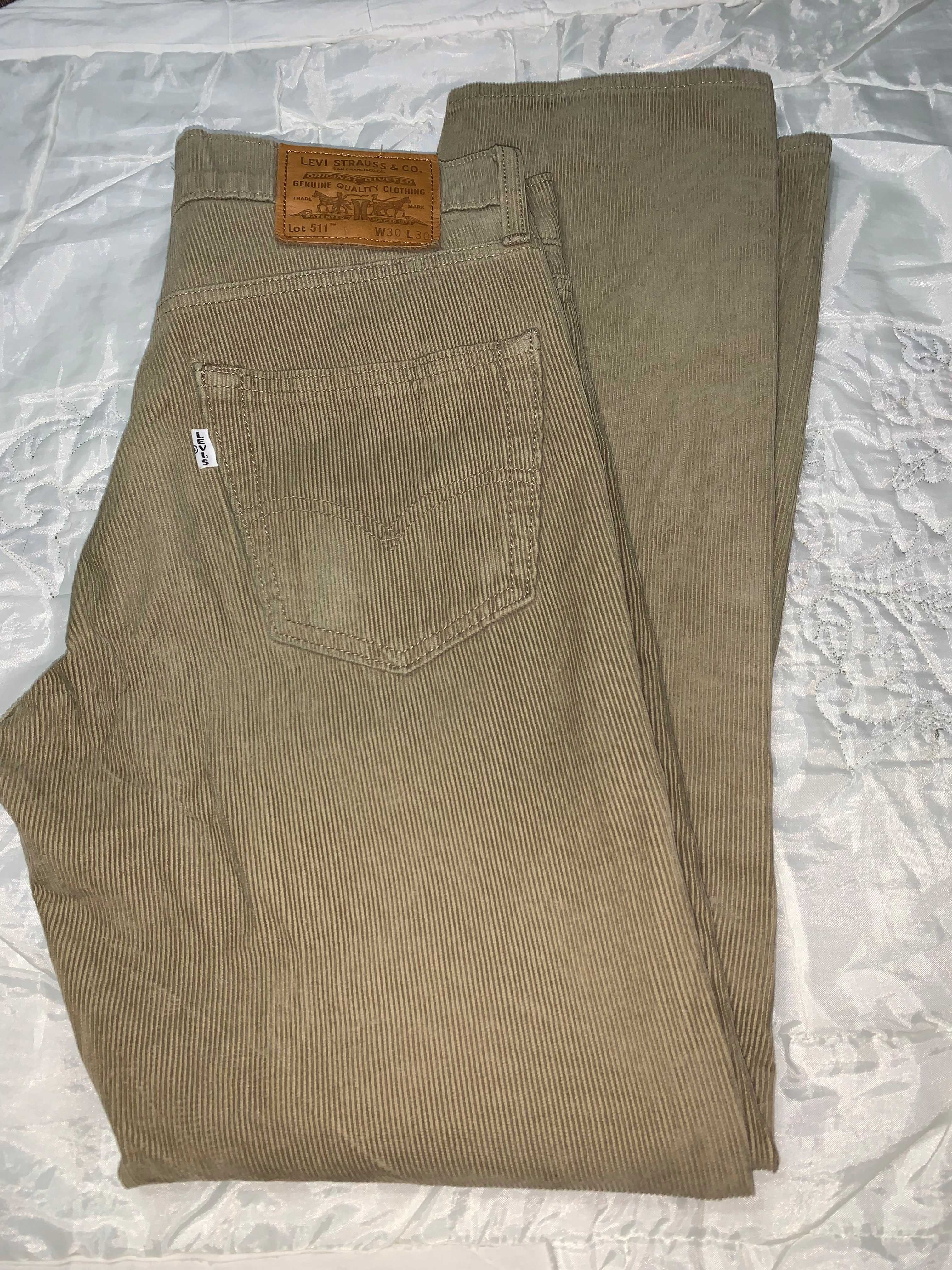 Вельветові джинси LEVIS 511  San Francisko premium W30L30