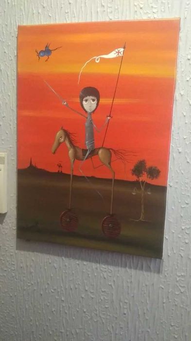Jeanne D'Arc - Pintura a óleo sobre tela