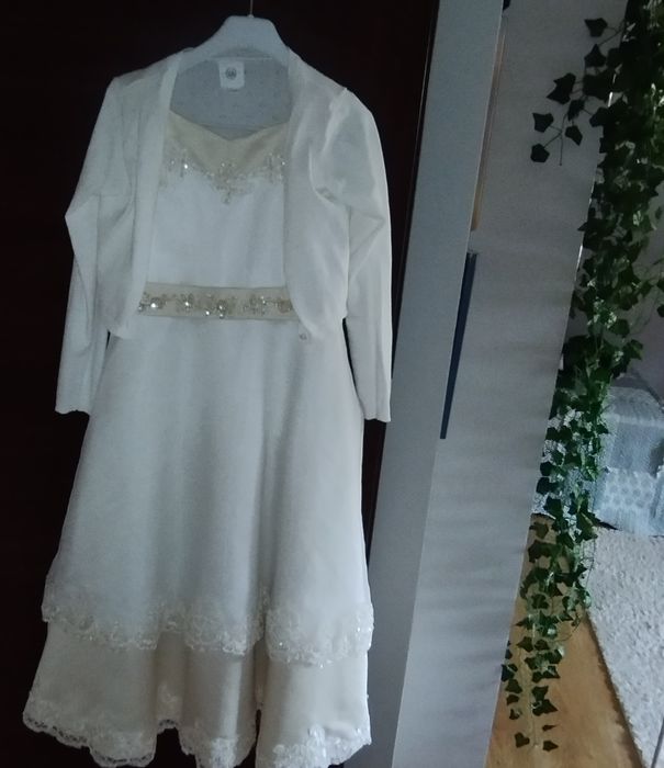 Sukienka Wizytowa/komunijna dla dziewczynki  rozm. 146 cm
