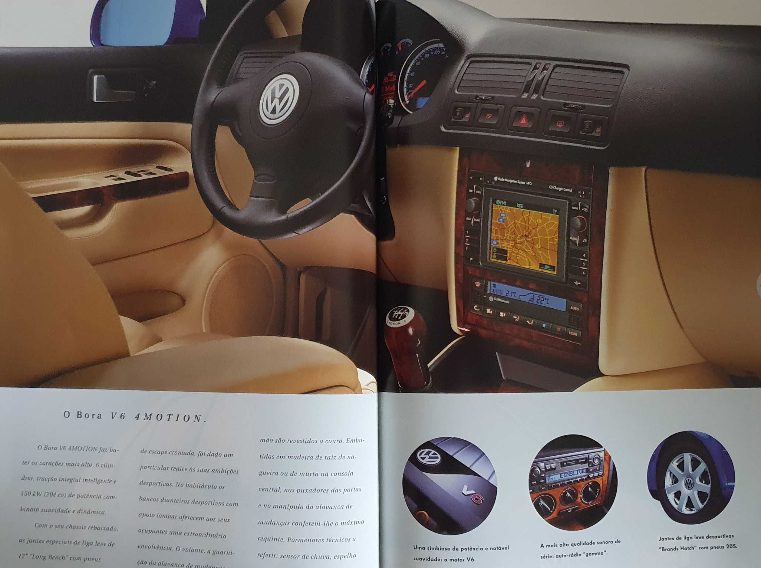 Catálogo do automóvel VW Volkswagen Bora - original - Anos 2001/2002