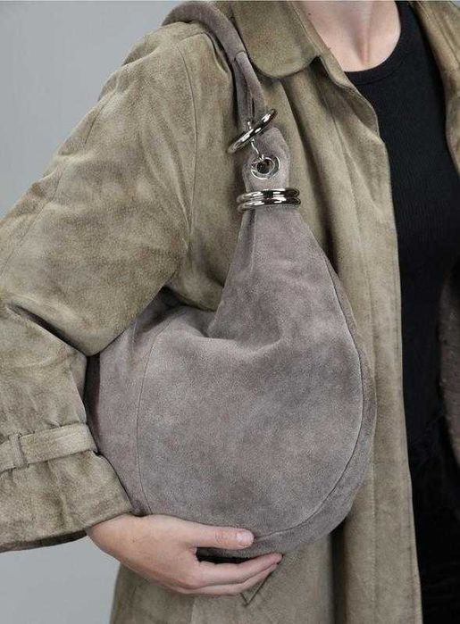 Оригинал.фирменная,замшевая сумка-хобо pat calvin