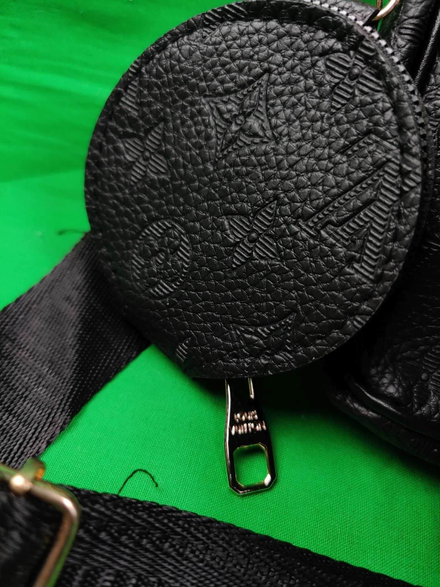 Torebka damska Louis Vuitton torba 3in1 nowa monogram czarna logowana