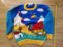 Sweter dziecięcy 116-122 gruby