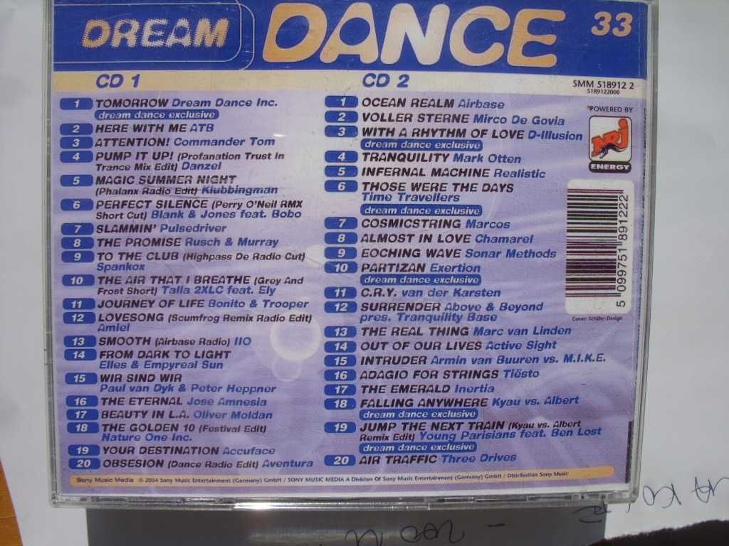 65. Plyty CD; Dream dance--House & Trance, 2 CD, 2004 rok.