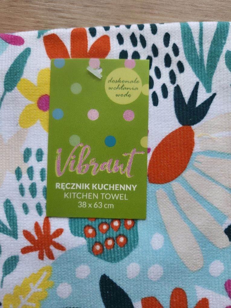 Zestaw 2 ręczniki kuchenne nowe mikrofibra