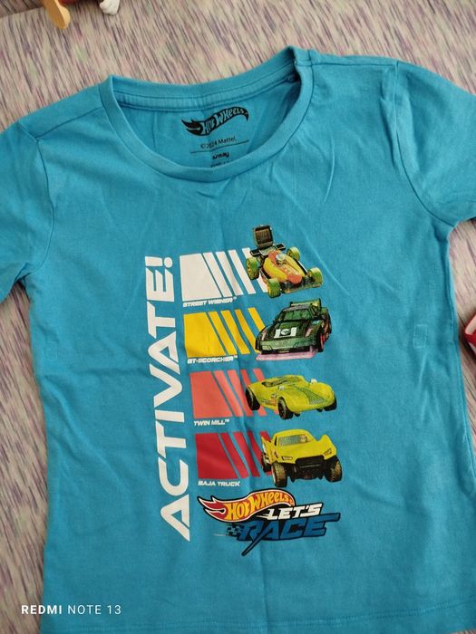 Piżama chłopięca letnia 104 Hot Wheels