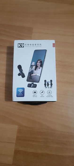 Мікрофон бездротовий K9  2 мікрофона з Type-C для iPhone та Android