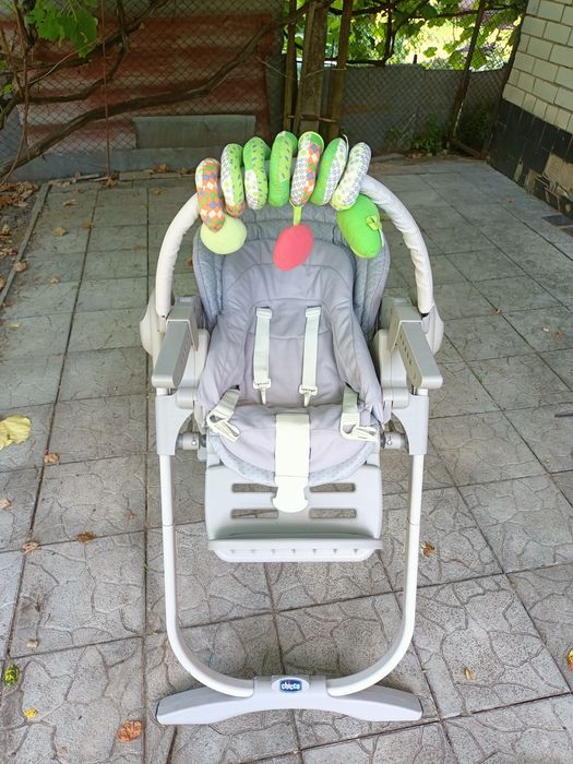 Стільчик для годування, шезлонг chicco Polly magic 0+