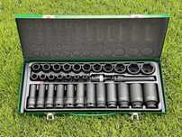 Набор головок ударных TOPTUL 1/2" 8-32мм 32ед. кор.+длинные Gdad3201