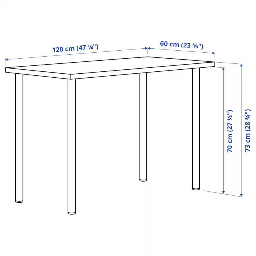 Комп'ютерний стіл LAGKAPTEN / ADILS 120x60 cm, LINNMON / ADILS 100х60